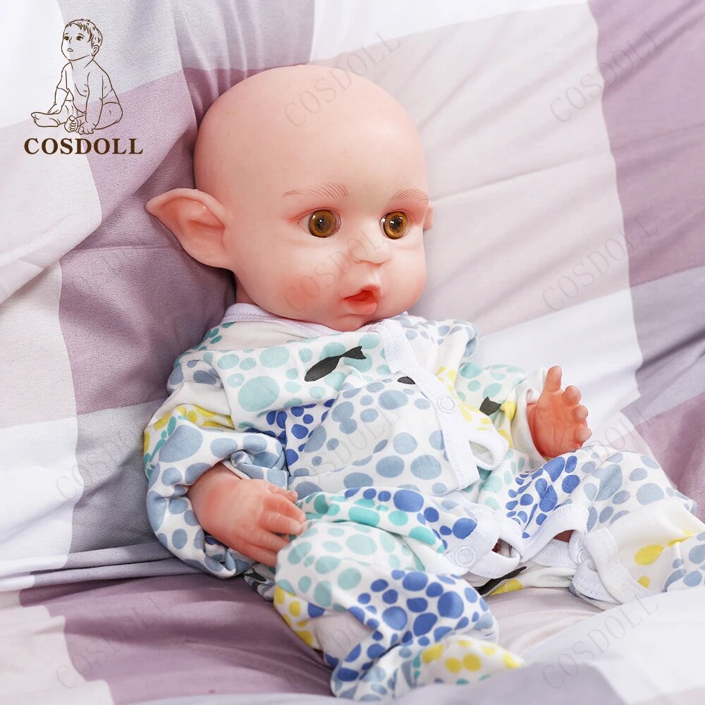 COSDOLL Christmas Elf Doll 16.5inch 2540g Girl Fairy Dolls Full Body Silicone R image 4