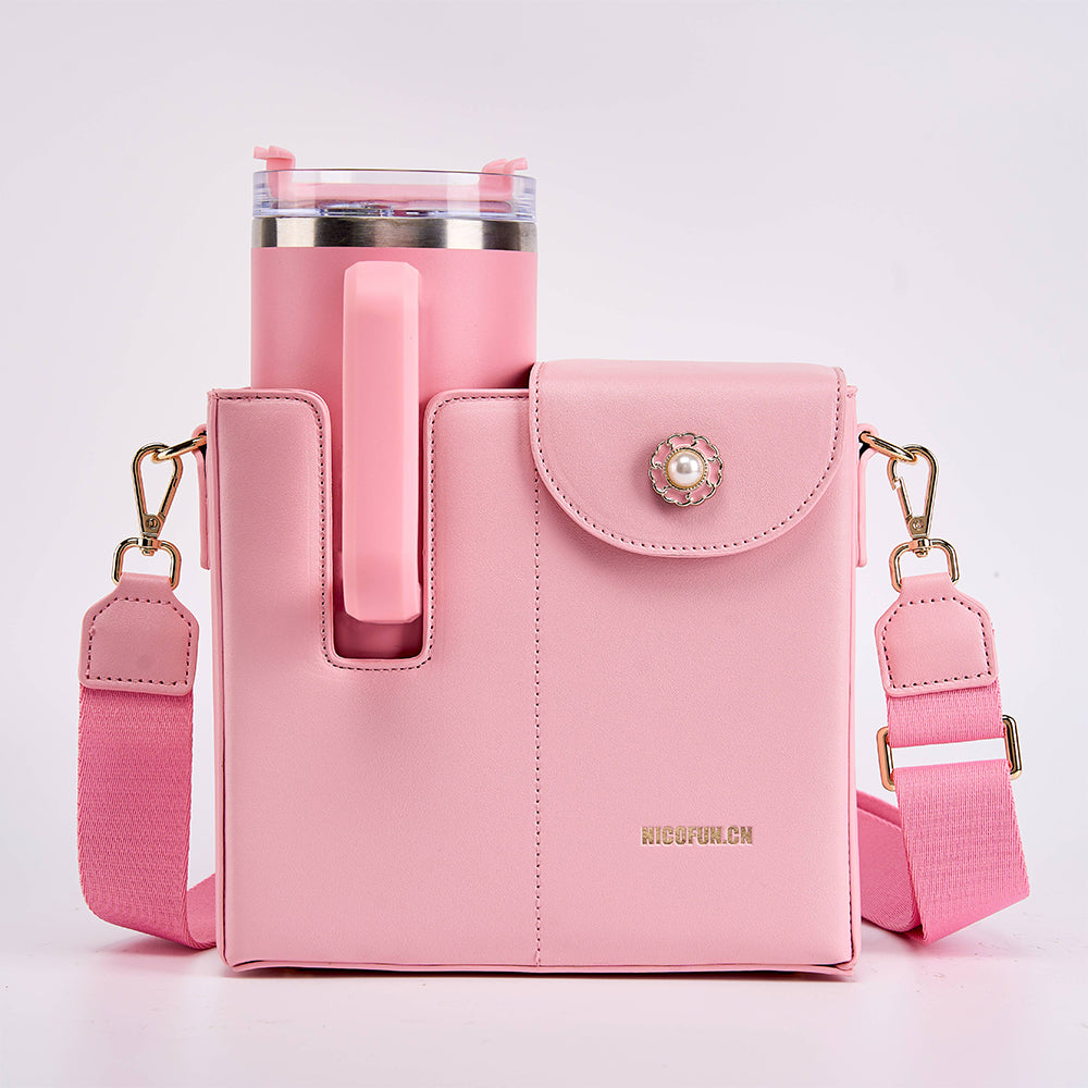 Water cup bag pink suitable for stanley image 1