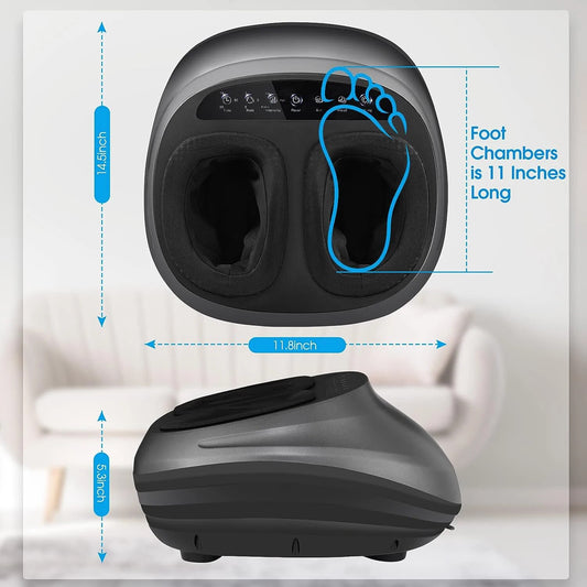 Foot Massager Machine with Heat and Massage Gifts for Men and Women Shiatsu Dee image 0