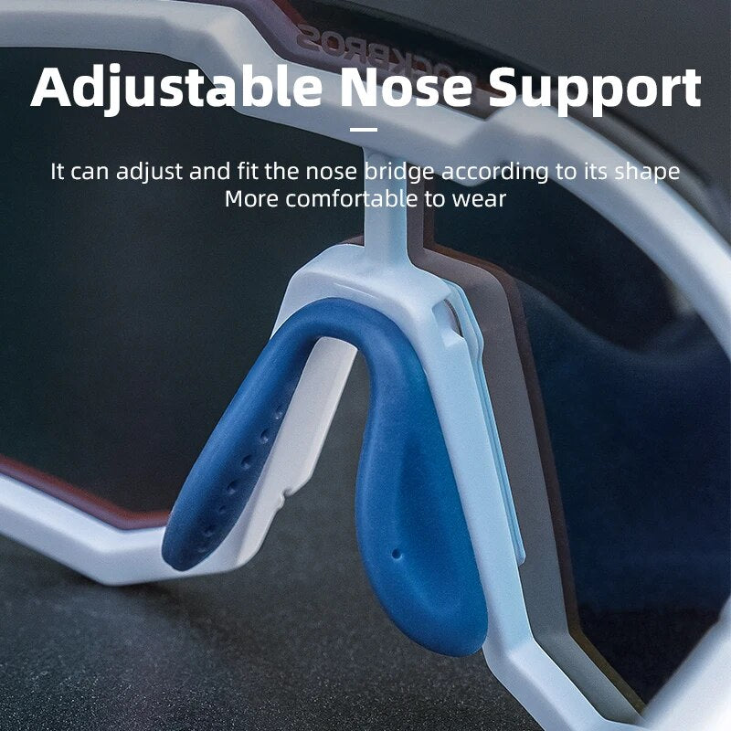 ROCKBROS Polarized Photochromic Bike Glasses Outdoor UV400 Bicycle Eyewear Sung image 9
