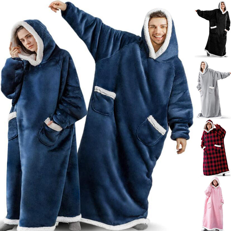Winter TV Hoodie Blanket Winter Warm Home Clothes Women Men Oversized Pullover  image 0