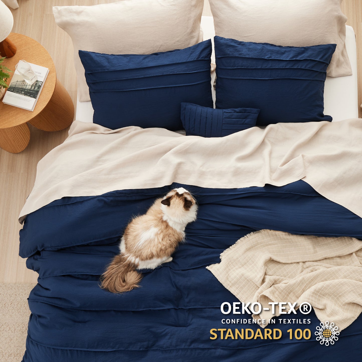 Bedsure Comforter Set - Pinch Pleat Bed Set, Down Alternative Bedding Sets for  image 19