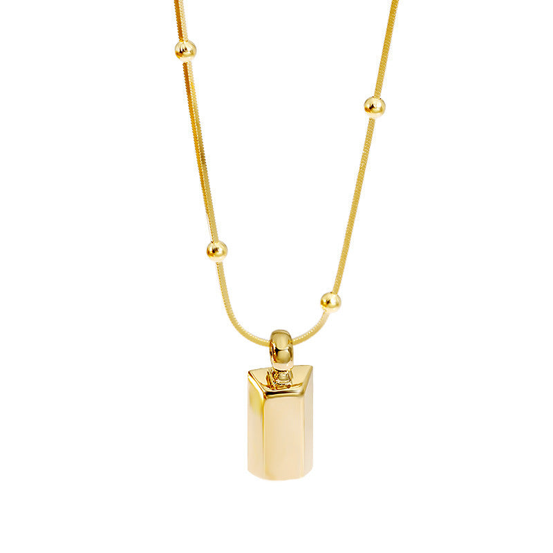 ZRRAE S925 Sterling Silver Women's Necklace K Gold Plated Snake Bone Necklace I image 3