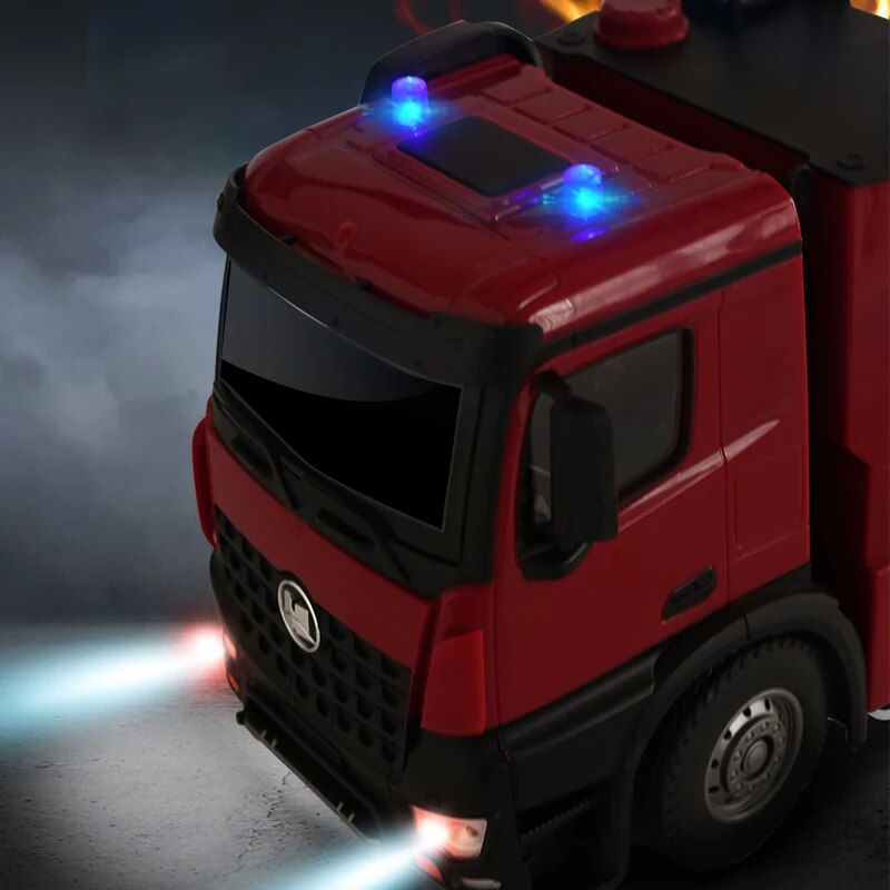 2020 version 22 channels 1/14 scale Huina 1561/1562 RC Fire Truck with ladder/w image 4