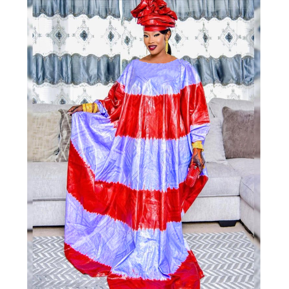 Purple African Dresses For Women Traditional Wedding Party Clothing Original Ri image 1