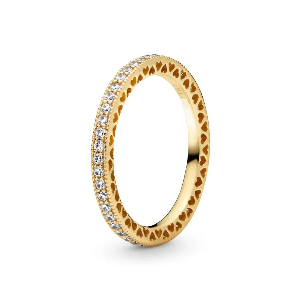 Hot selling Gold color Series 925 Sterling silver Exquisite  Classic Heart-shap image 2
