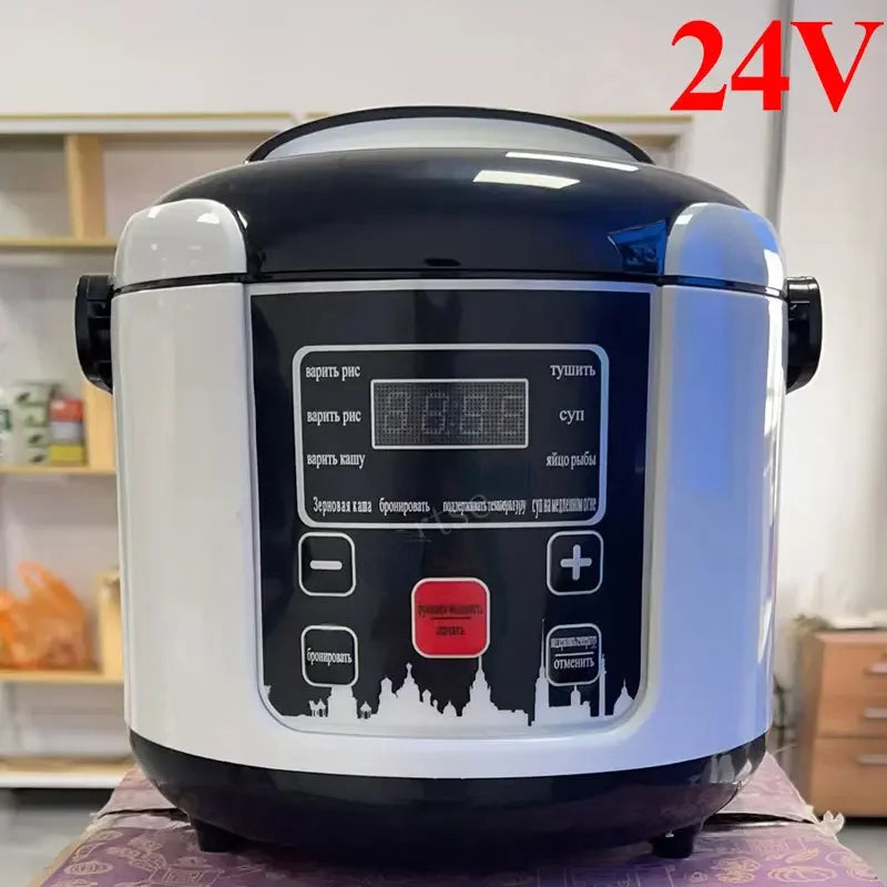 2024 24V Mini Rice Cooker Car Truck Soup Porridge Cooking Machine Food Steamer image 1