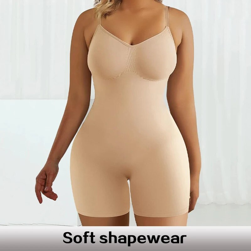 Bodysuit for Women Tummy Control Shapewear Seamless High Waist Flat Belly Belt image 4