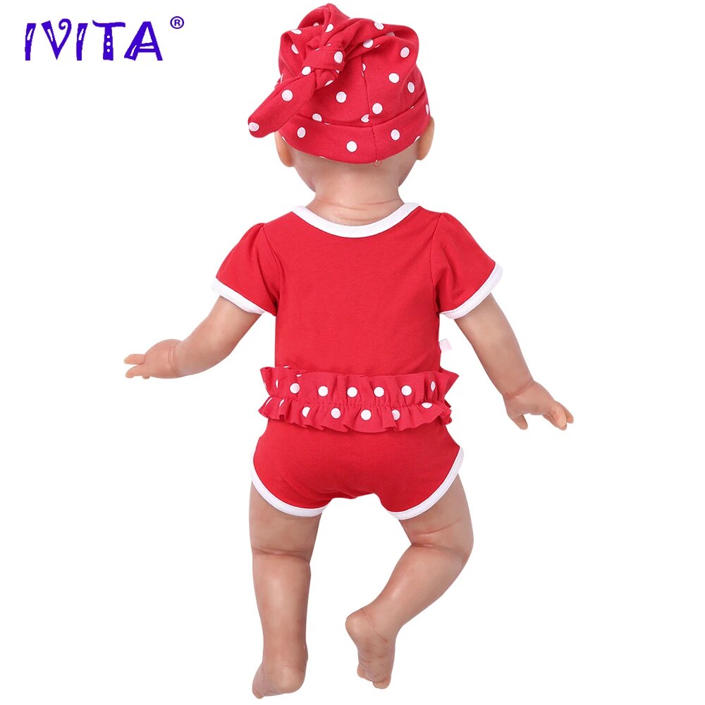 IVITA WG1515 50cm 3.96kg 100% Full Silicone Reborn Baby Dolls Realistic Blue Ey image 3