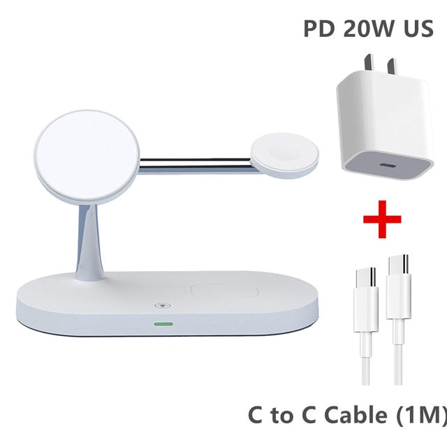 3 in 1 macsafe Wireless Charger For iPhone 14 13 12 Pro Max for Apple Watch 8 7 image 5