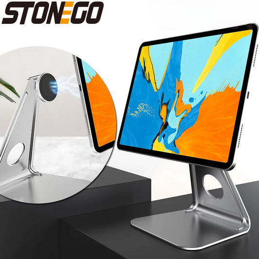 Universal Magnetic tablet for samsung iPad Metal tablet for xiaomi Huawei stand image 0