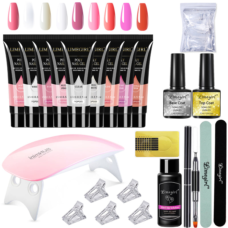 15ml Nail Gel Kit For Quick Extension Nail Art Polymer Gel Nail Tools Finger Ex image 0