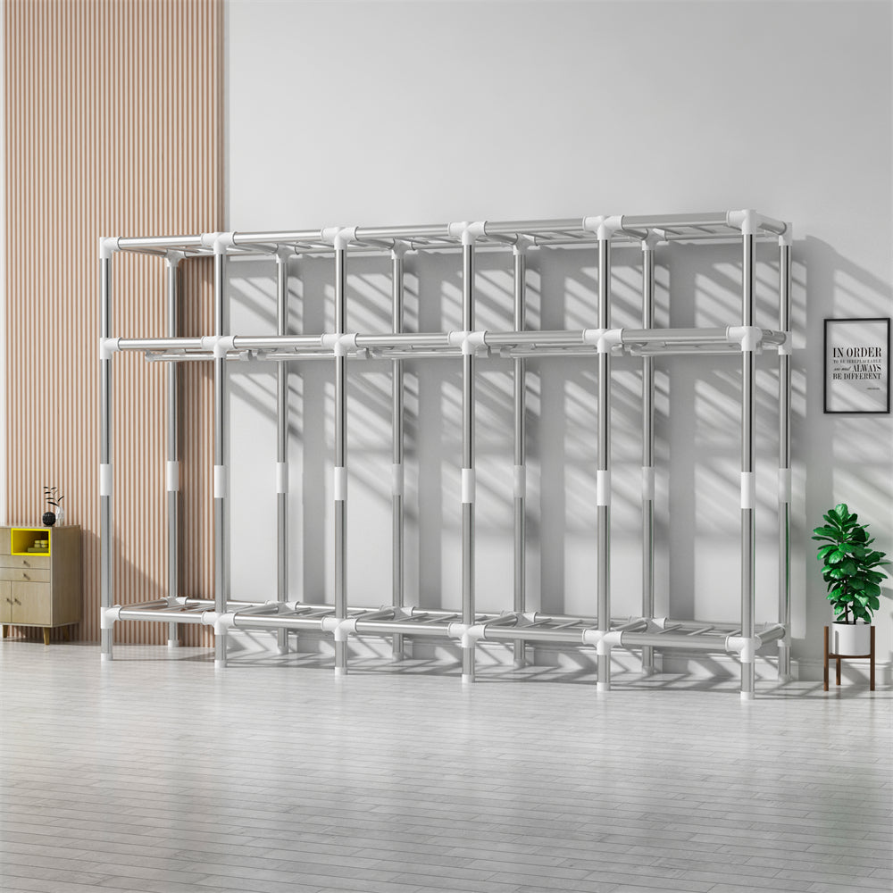 LEEGOHOME Wardrobes Closet Cloth Bedroom Furniture 85/125/166/207x45x170cm 26mm image 6