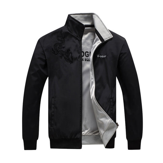 Men's Bomber Jackets Casual Outwear Mens Double-Sided Windbreaker Sports Coats  image 0