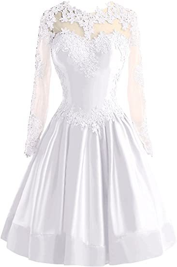 ANGELSBRIDEP Long Sleeves Homecoming Dress Vestidos De Festa Juniors Fashion Ap image 0