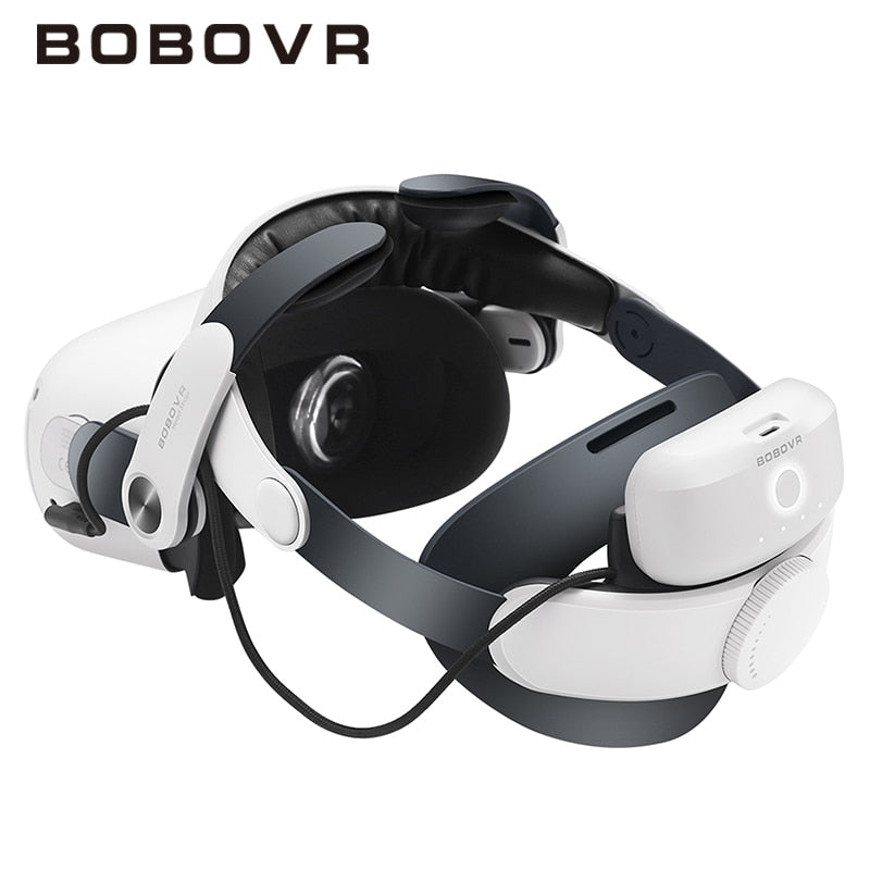 BOBOVR M2 Pro Battery Head Strap Compatible with Oculus Quest 2 Elite Halo Stra image 0