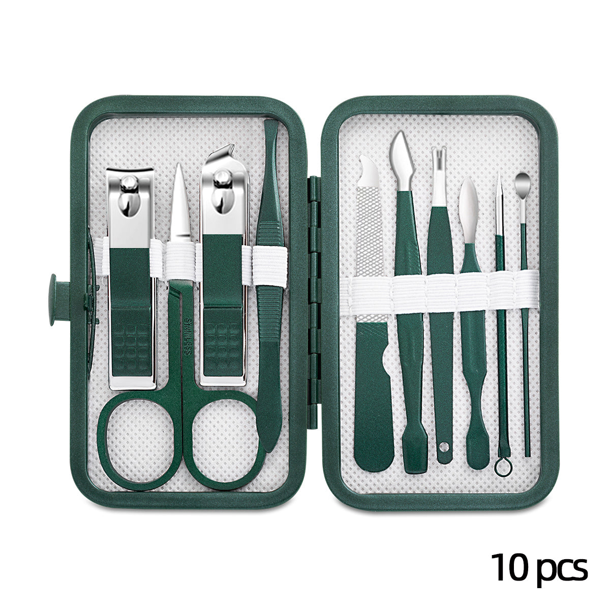 Stainless Steel Nail Clipper Set Grooming Tool Set With Portable Case Manicure image 2