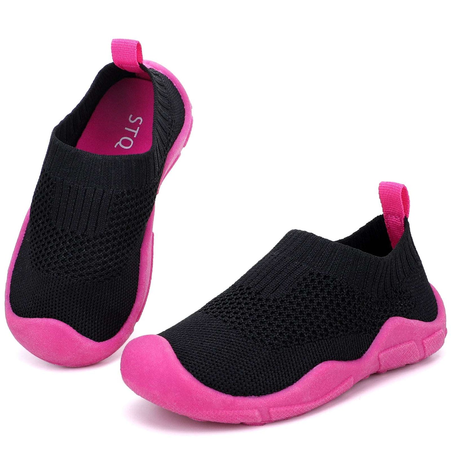 STQ Toddler Boys Girls Sneakers for Kids Lightweight Tennis Walking Sock Shoes image 1