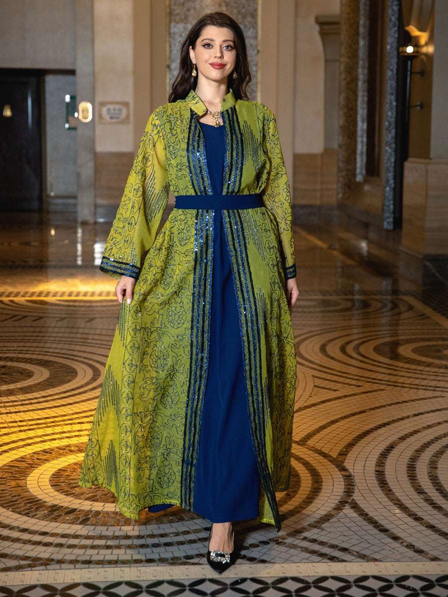 Siskakia Muslim Indian Anarkali Suits For Woman Kuwaiti Dubai Daily Party Gown image 1