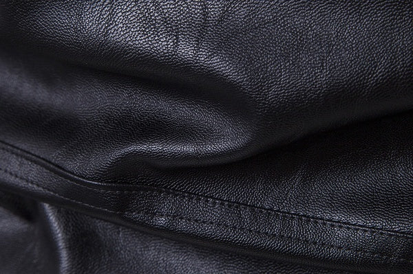 2023 Mens Fashion Leather Jacket Slim Fit Stand Collar PU Jacket Male Anti-wind image 3