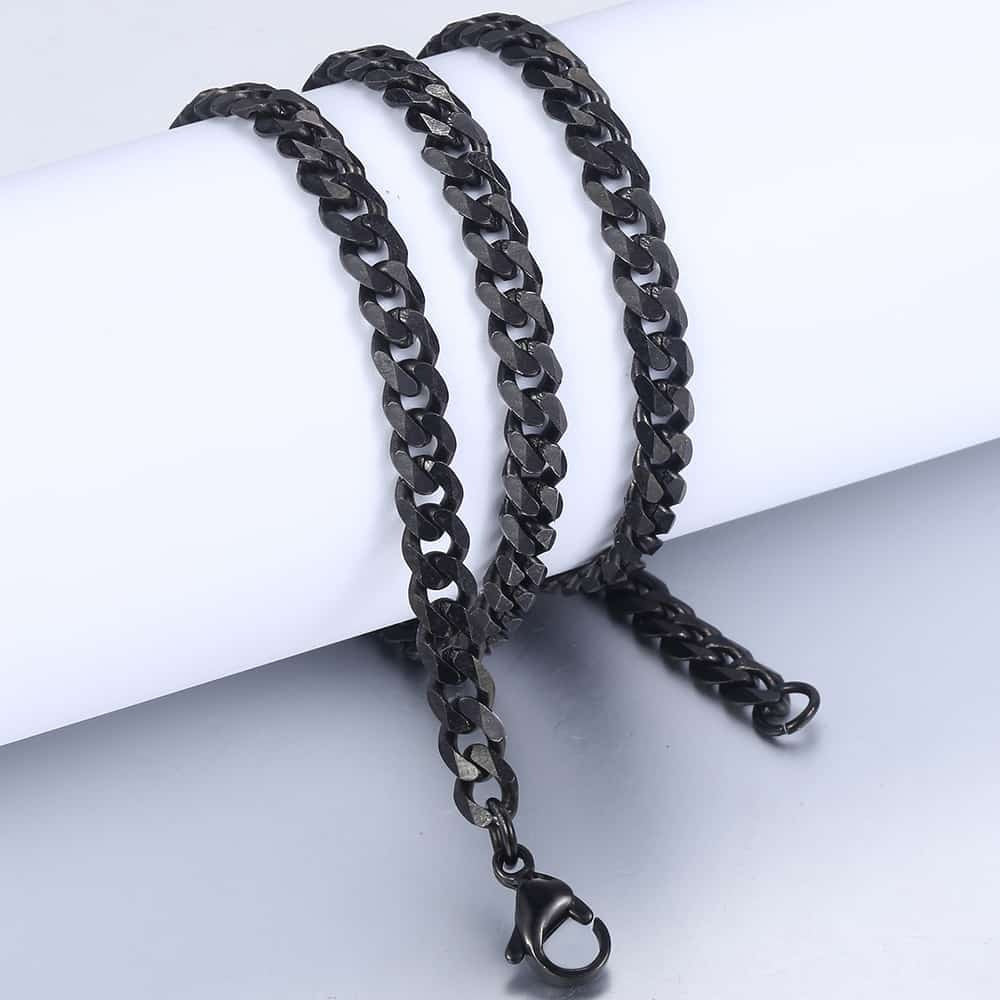 Gold Silver Color Cross Pendant Necklace For Men  Stainless Steel Pendant Neckl image 3