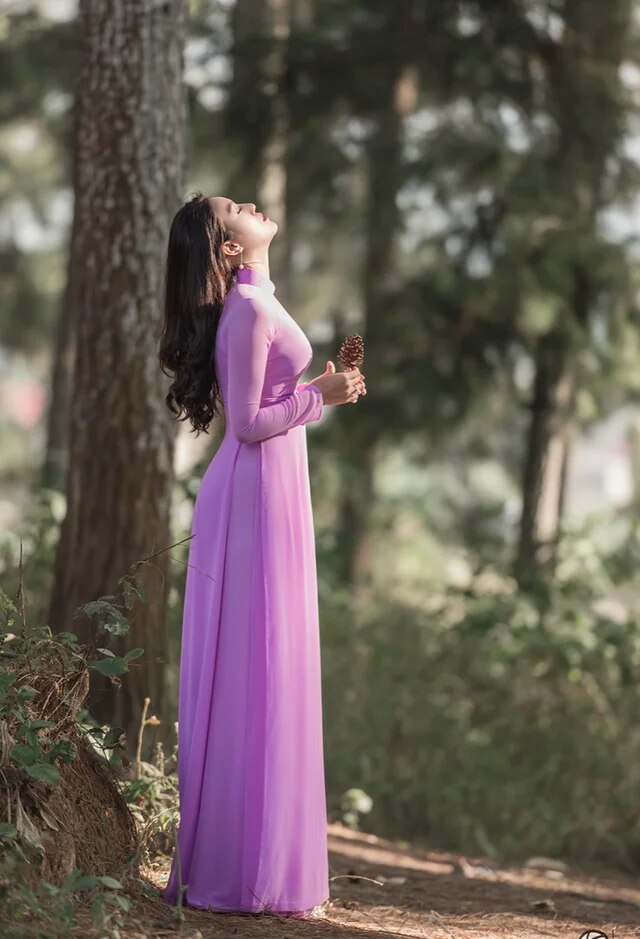 aodai vietnam clothing cheongsam aodai vietnam dress vietnamese traditionally d image 4
