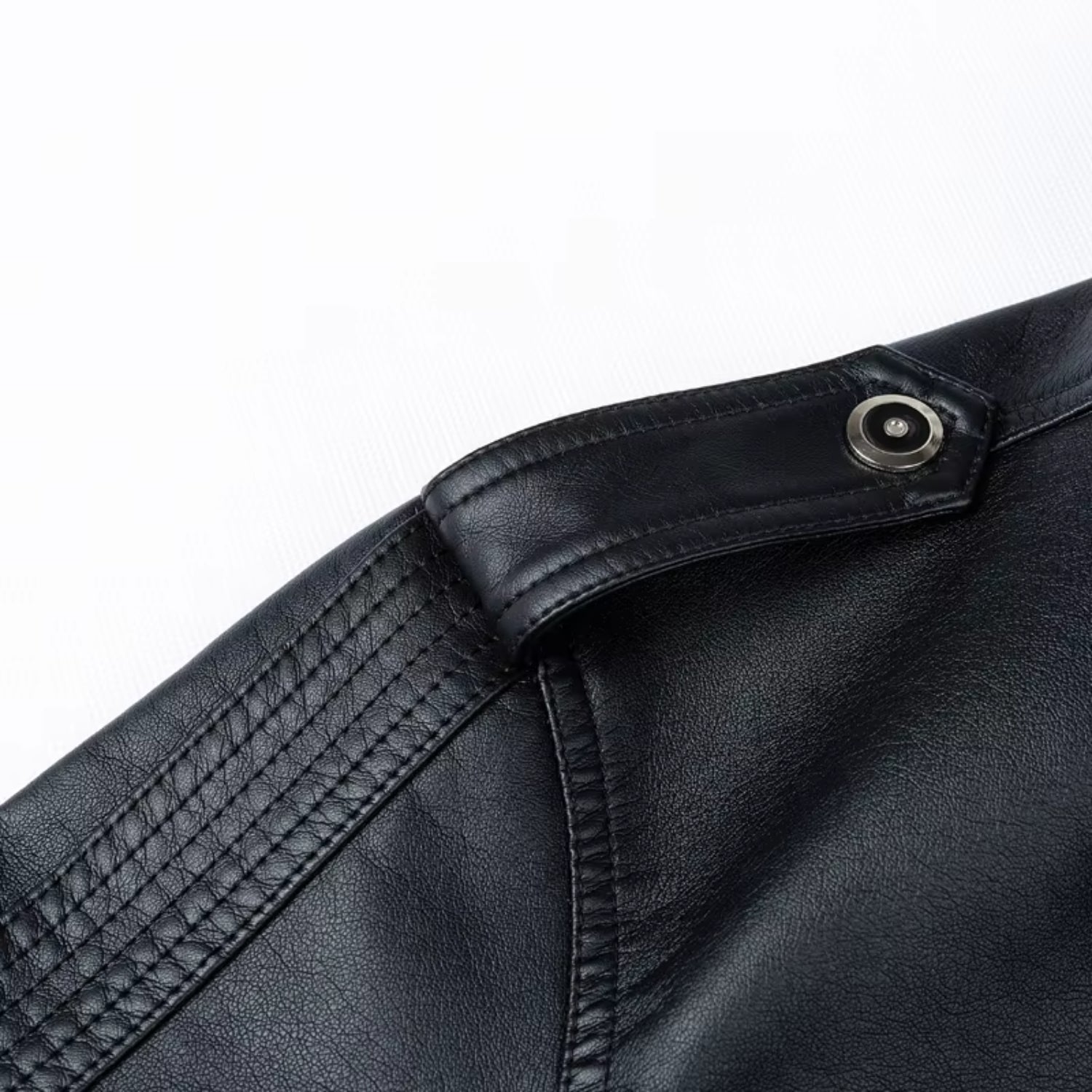 Autumn Winter Men's Motorcycle Biker Leather Jacket Men Windbreaker Fashion PU image 4