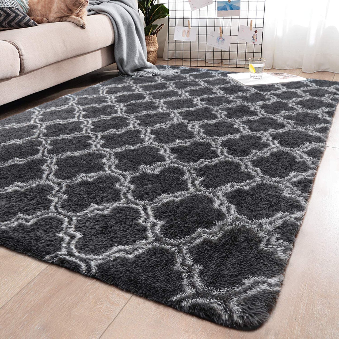 Large Shag Area Rugs for Bedroom Super Soft Plush Fluffy Carpets Living Room Ru image 1