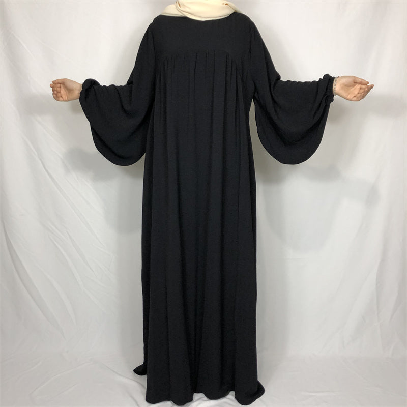Crepe Prayer Dress New Elegant Modern Maxi Dress High Quality EID Ramadan Modes image 0