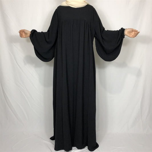 Crepe Prayer Dress New Elegant Modern Maxi Dress High Quality EID Ramadan Modes image 0