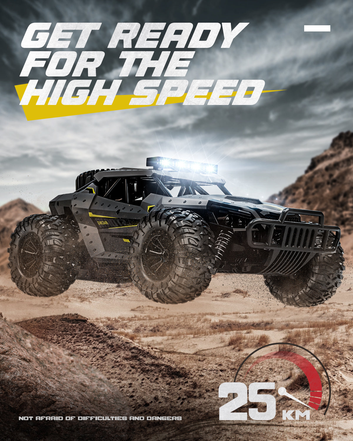 Remote Control Car, 1:16 Scale 25 Km/h Fast RC Cars for Adults,2.4GHz Off Road image 1