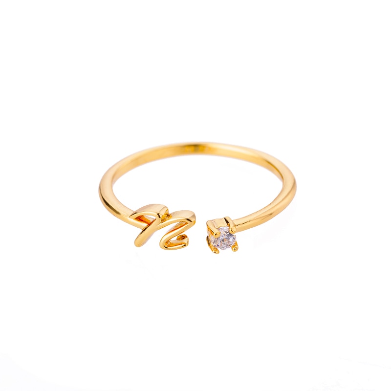 48 Style Women Stainless Steel Rings Gold Color Hollow Out Geometric Open Ring  image 46