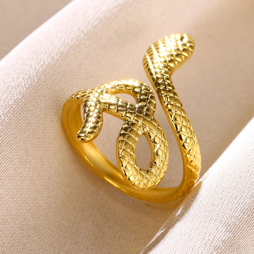 Trend Gold Color Opal Rings For Women Classic Round Cute Personalized  Open Rin image 2