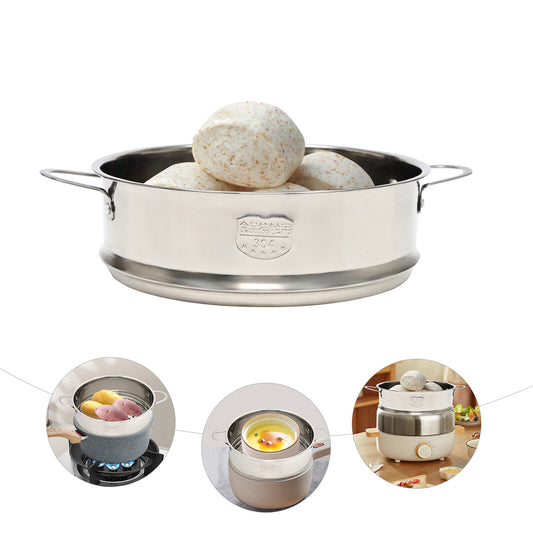 Stainless Steel Steamer 1 Tier Meat Vegetable Cooking Steam Pot Kitchen Tool US image 0
