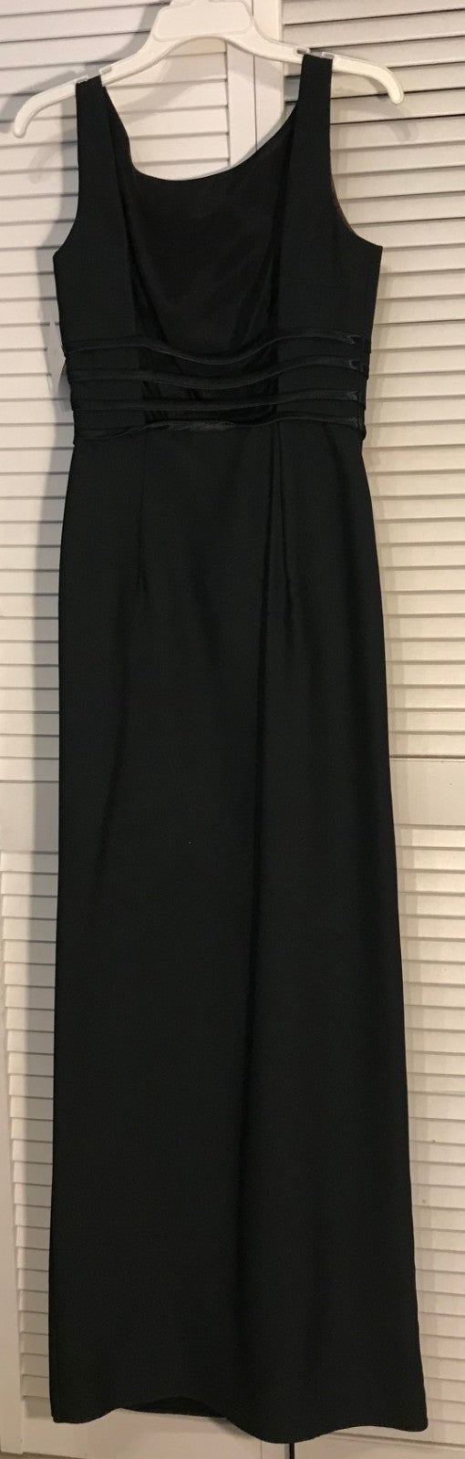 Watters & Watters Women Satin Rough Sleeveless Full-Length Size 8 image 1