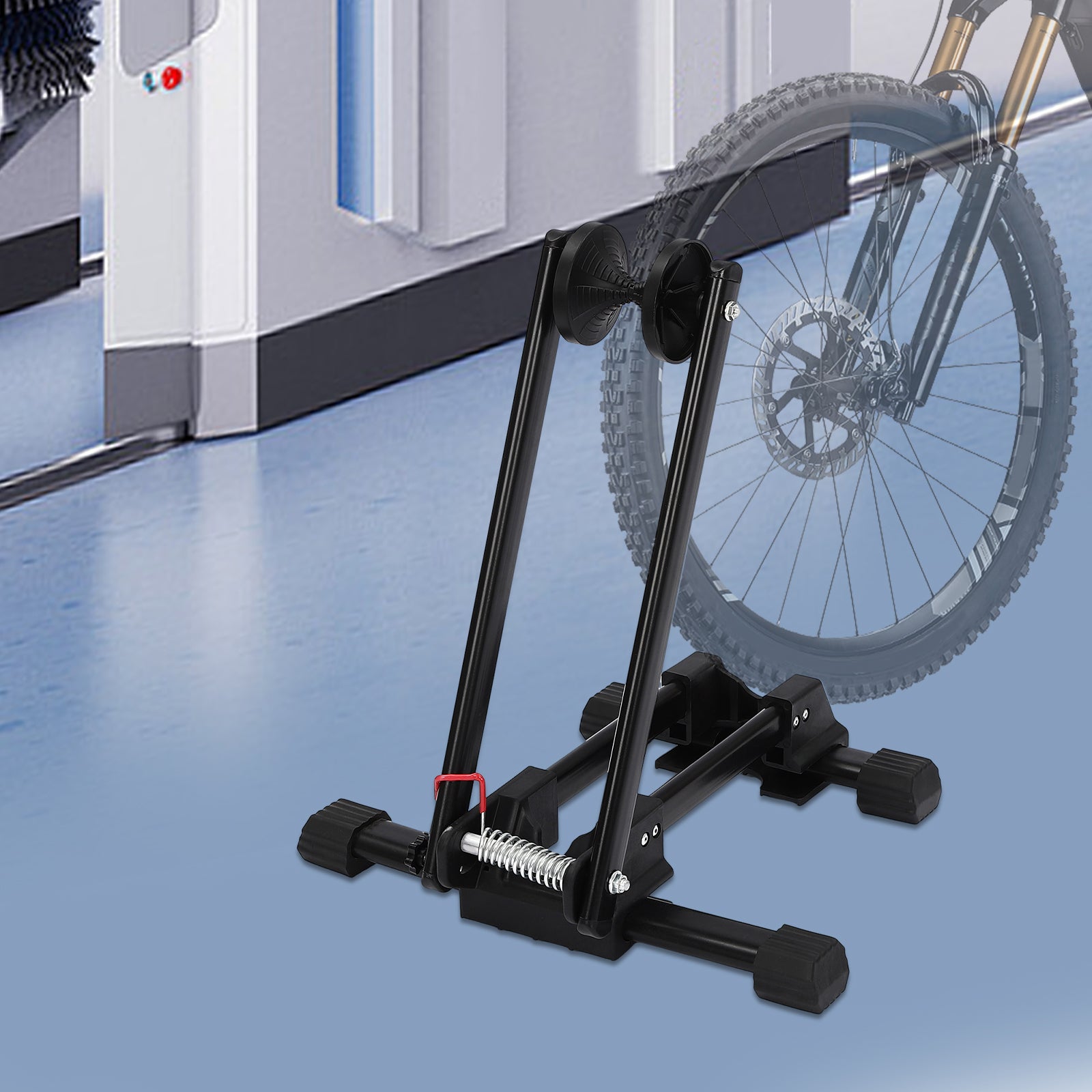 Bike Floor Parking Rack for Kinds of Bicycles and Mountain Bikes Load Bearing C image 4