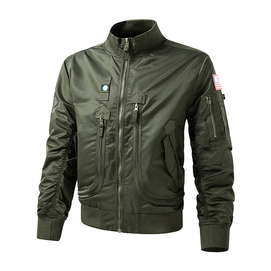 Air Force Pilot Single Jacket Men's Baseball Uniform Baseball Collar  Men Jacke image 0