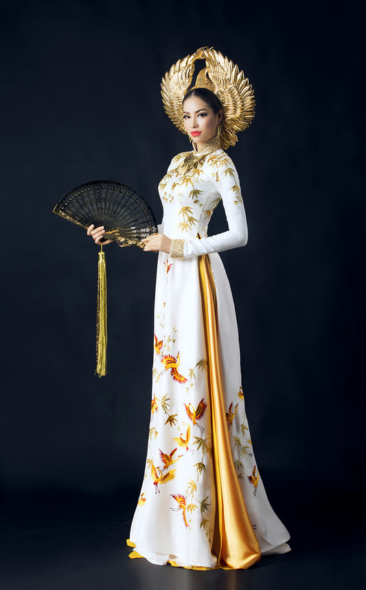 Customized aodai vietnam clothing cheongsam aodai vietnam dress vietnamese trad image 0