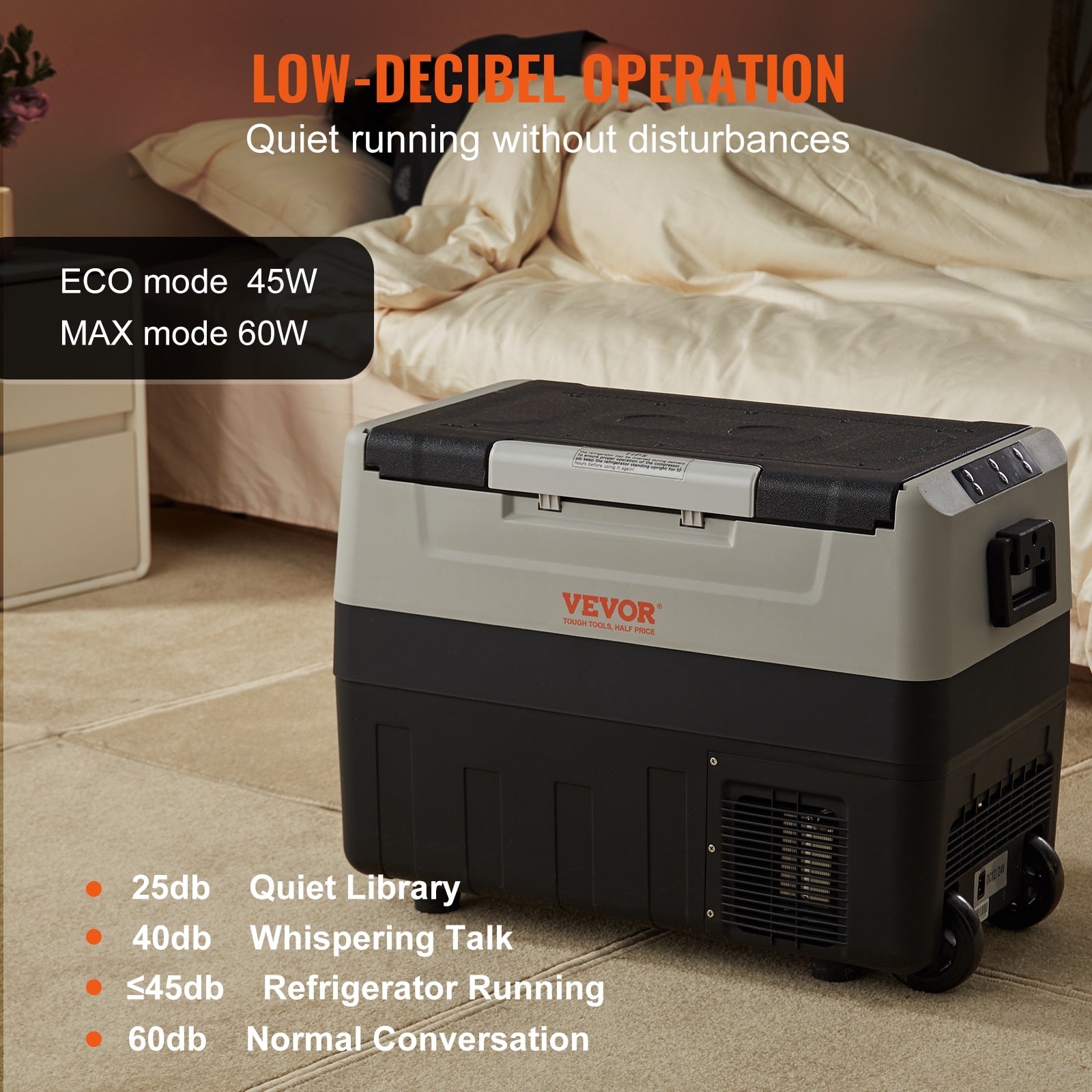 VEVOR 35L 45L 55L Car Refrigerator Mini Fridge Freezer Portable Compressor Cool image 6