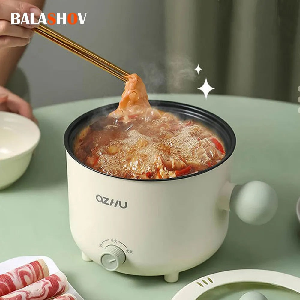 Electric Rice Pot Multicooker Hotpot Stew Heating Pan Noodles Eggs Soup Steamer image 6