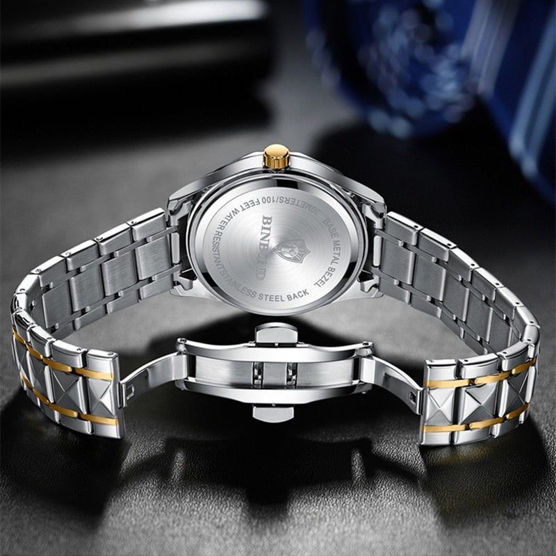 Fashion Luxury Gold Watch Men 2023 New Military Sport Quartz Wristwatch Calenda image 10