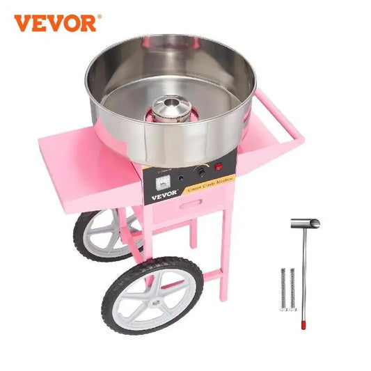 VEVOR Electric Cotton Candy Machine with Cart 1000W Commercial Floss Maker with image 0