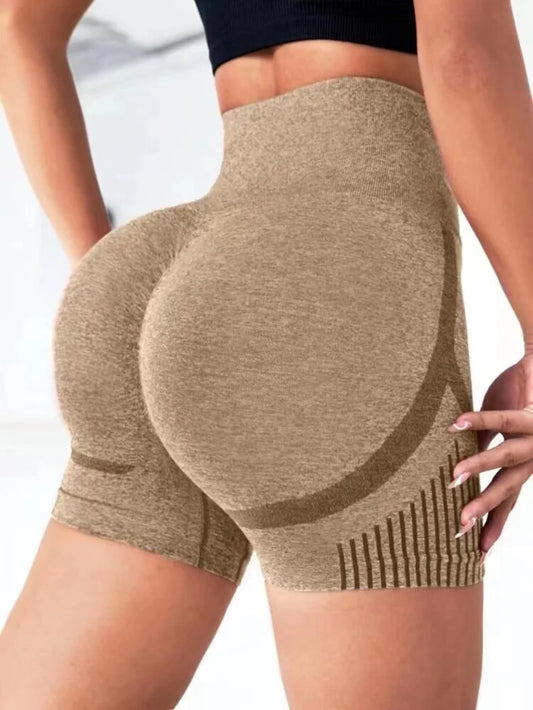 Women Yoga Shorts High Waist Workout Shorts Fitness Yoga Lift Butt Fitness Ladi image 0
