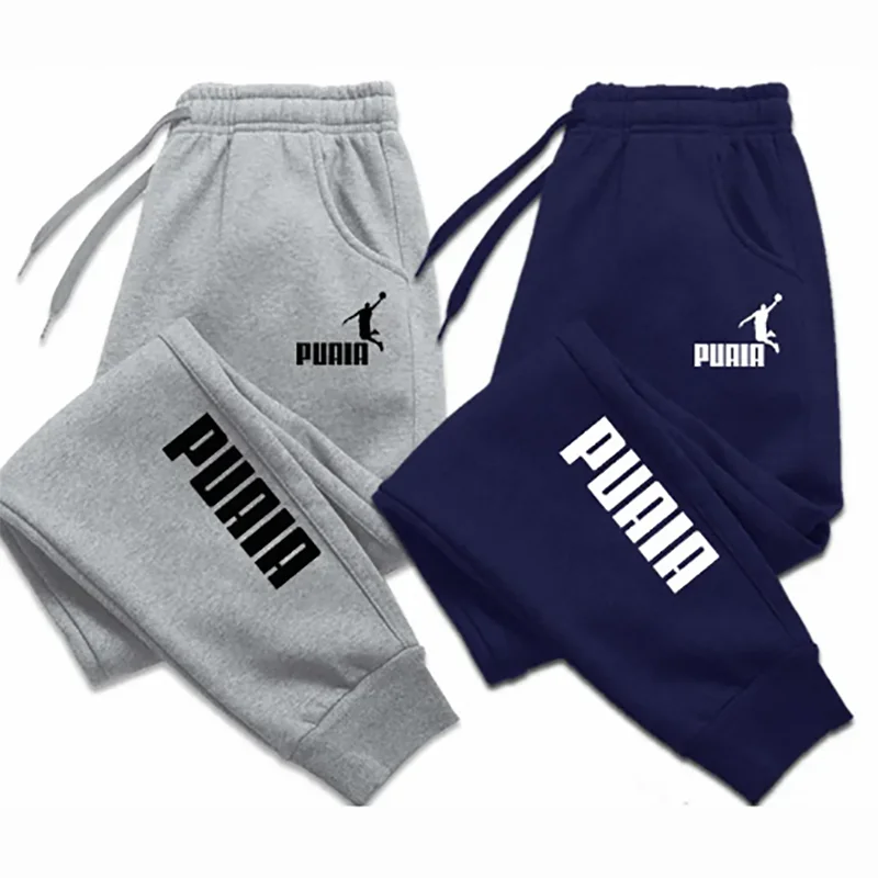 PUAIA Print Men's Pants Autumn/Winter New Sport Jogging Trousers Fitness Loose image 1