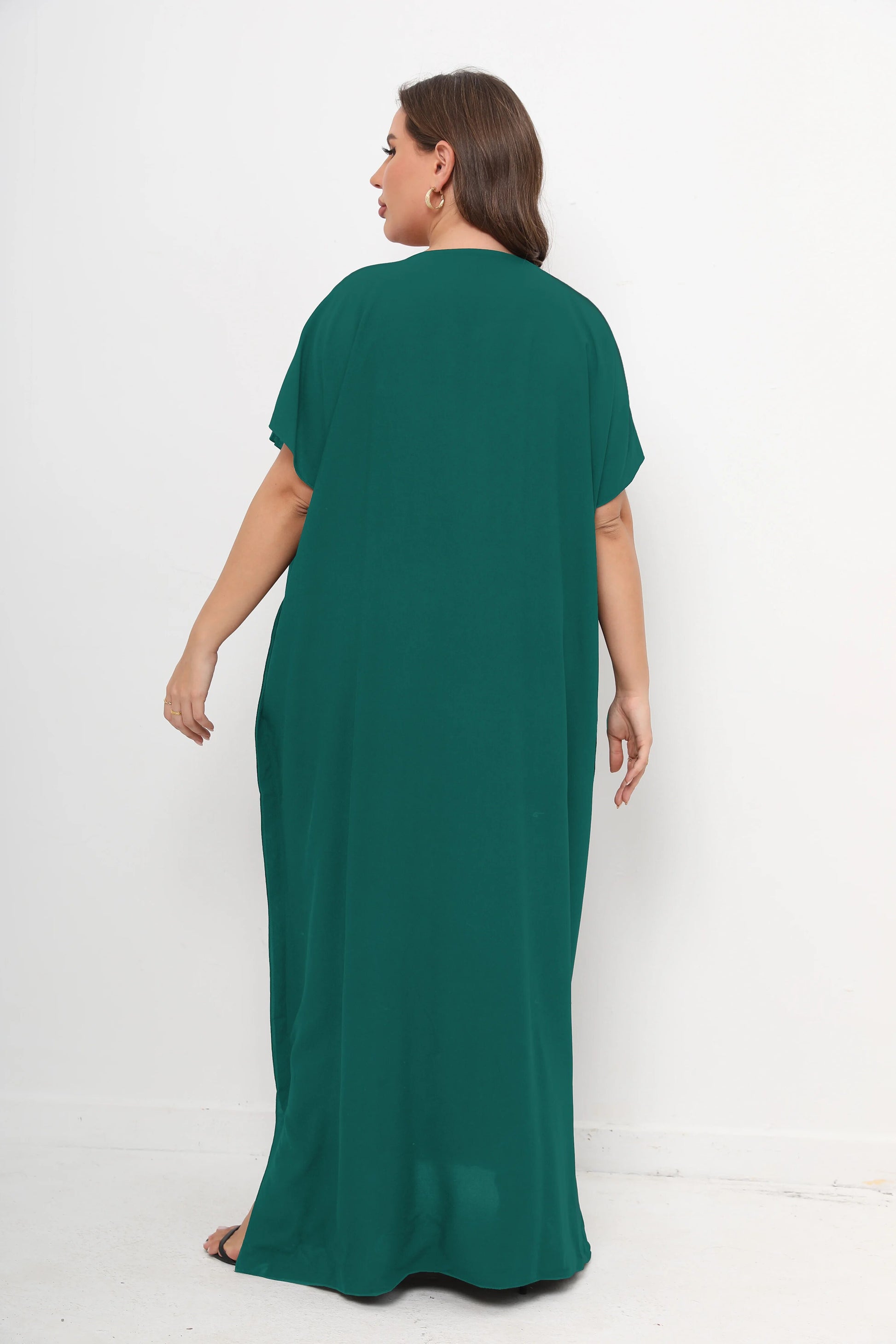New African Plus Size Women Dashiki Abaya 100% Cotton Maxi Dresses For Women Sh image 8