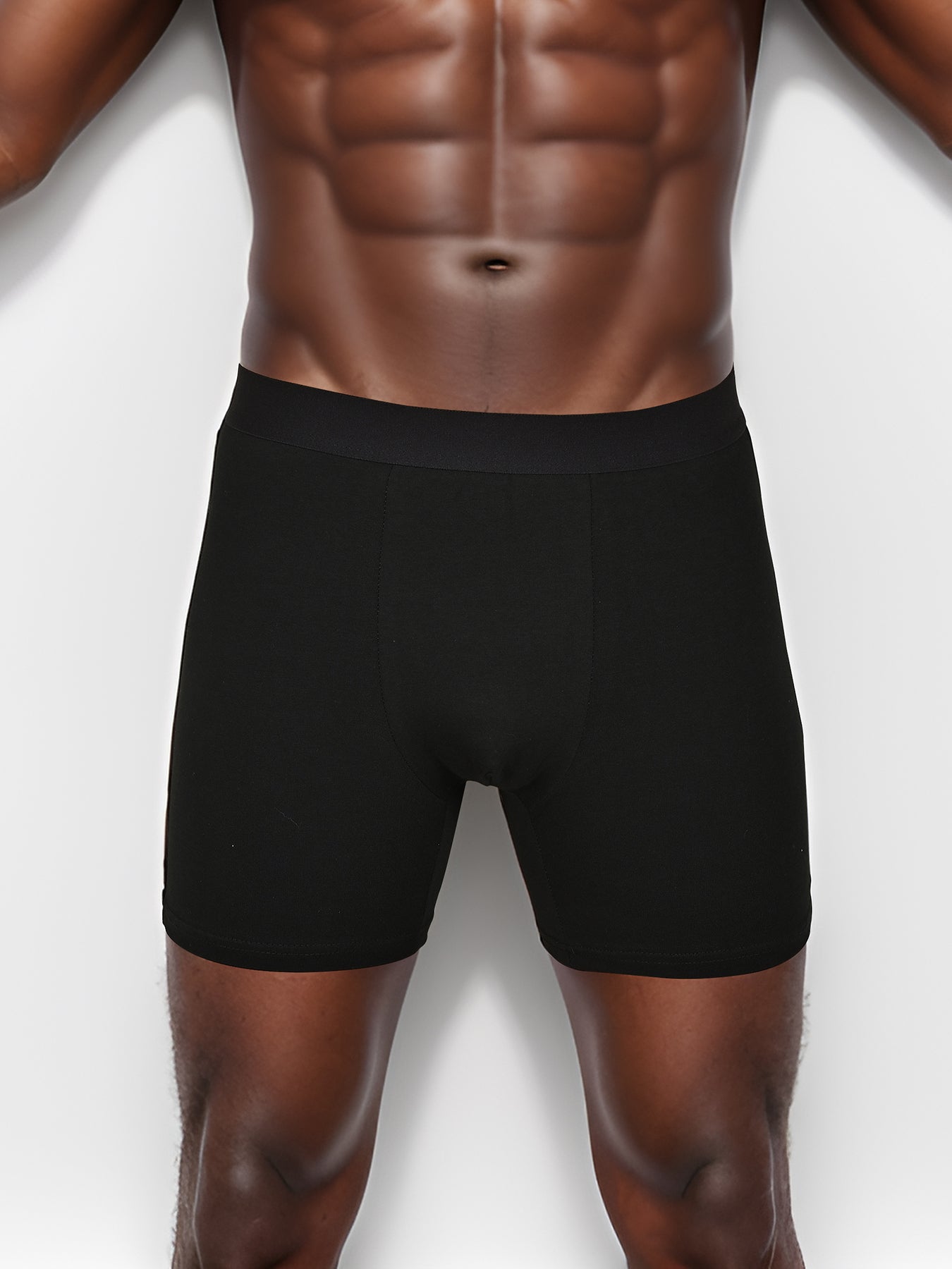 4pcs Pack Mid-Long Boxer Shorts Men Underwear Cotton Male Underpants for Men Se image 5
