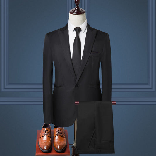 Men's Luxury 3 Piece Suit Wedding Party Business Office Formal Blazers Sets Jac image 0