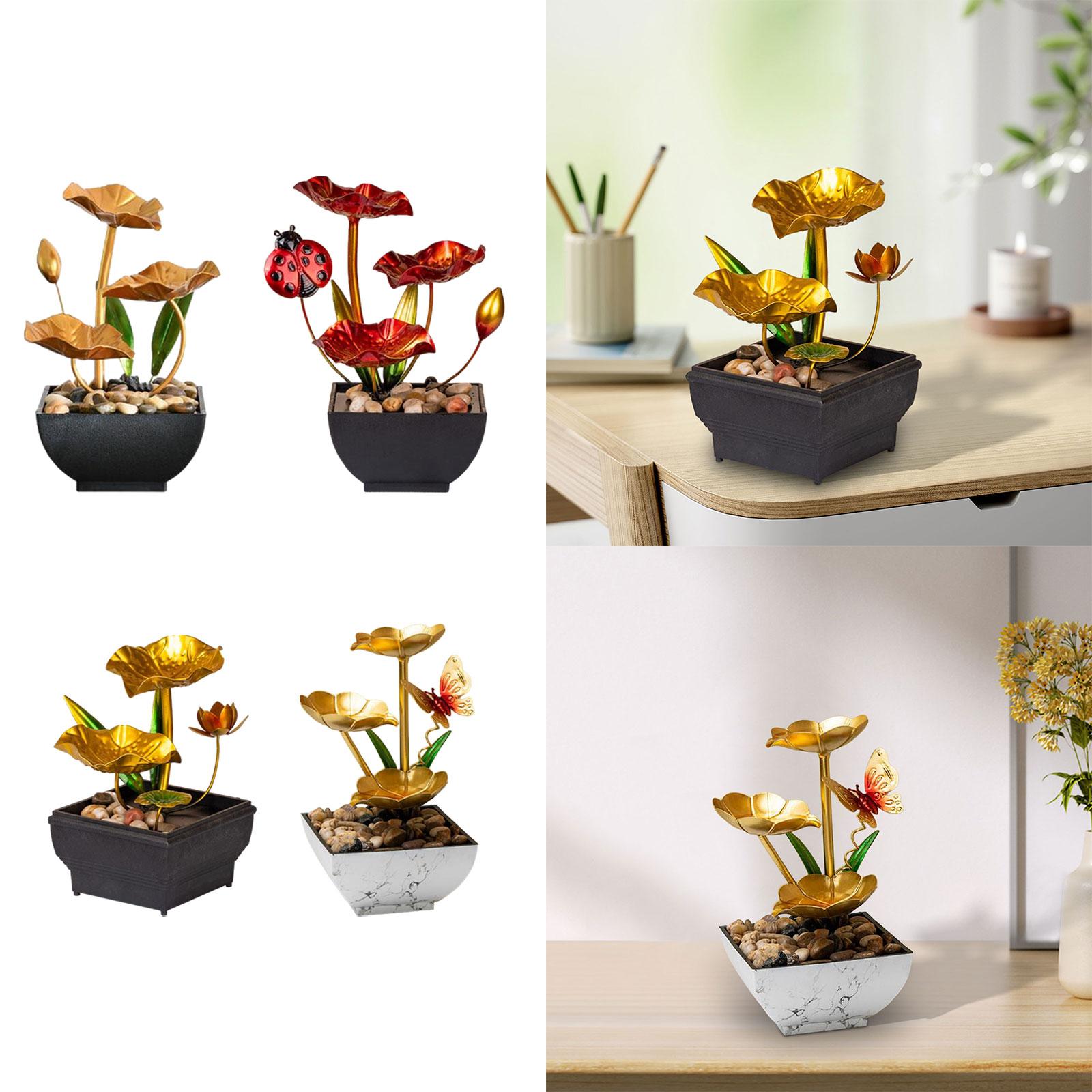 Tabletop Fountain Traditional Fengshui Easy to Use Indoor Relaxation Indoor Dec image 4