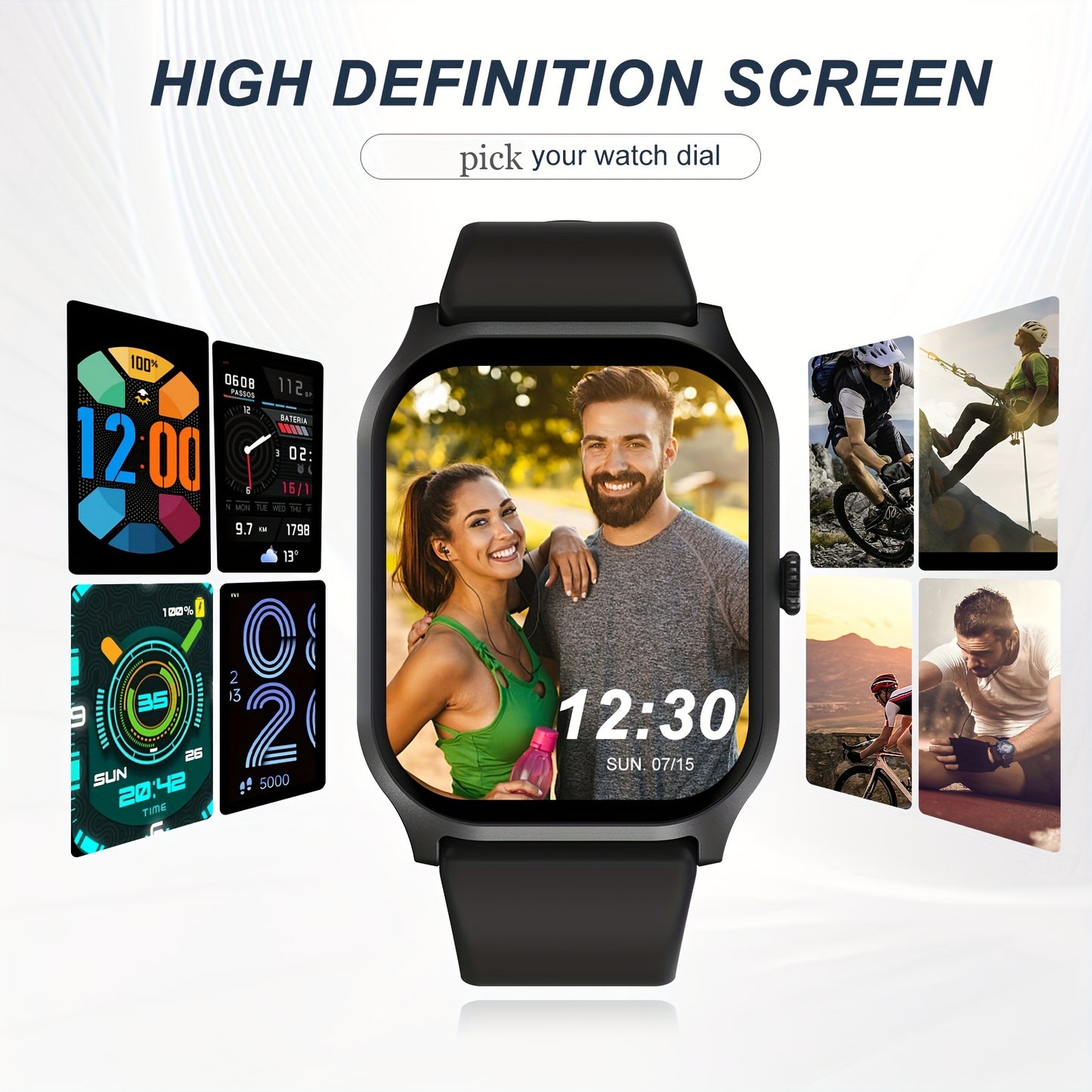 Smart watch, wireless calling/dial, multi-Sport mode, calling reminder and reje image 8