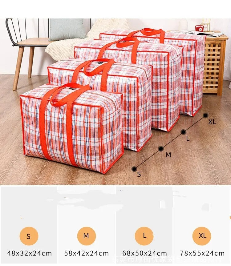 Multifunctional Woven Bag Thickened Luggage Packing Bag Super Large Capacity Wa image 8